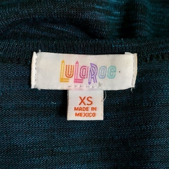 Lularoe Teal Cardigan XS - Picture 3 of 3